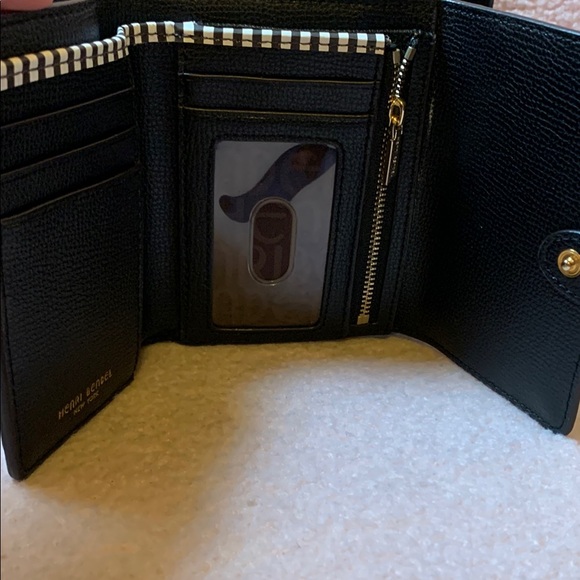 Henri Bendel Monochrome Striped Card Holder - Picture 8 of 13